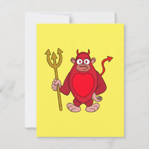 Devil Gorilla Feiertagskarte