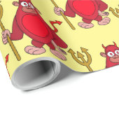 Devil Gorilla Geschenkpapier (Rolleneckpunkt)