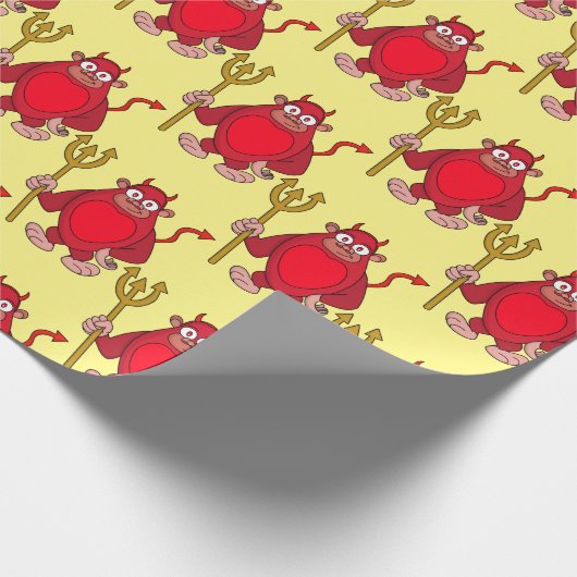 Devil Gorilla Geschenkpapier (Ecke)