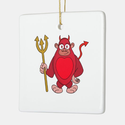 Devil Gorilla Keramikornament (Links)