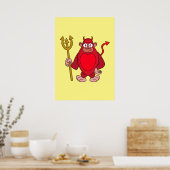 Devil Gorilla Poster (Küche)