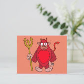 Devil Gorilla Postkarte (Stehend Vorderseite)