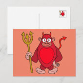 Devil Gorilla Postkarte (Vorne/Hinten)