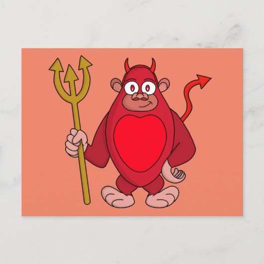 Devil Gorilla Postkarte (Vorderseite)