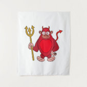 Devil Gorilla Wandteppich (Vorderseite)