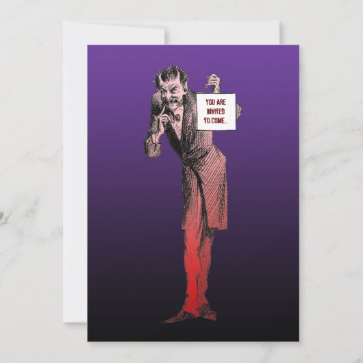 Devil Halloween-Party Einladungen (Vorderseite)