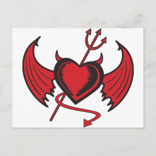 Devil Heart Postkarte