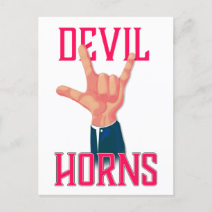 Devil Horns Postkarte