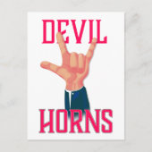 Devil Horns Postkarte (Vorderseite)