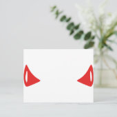 Devil Horns Postkarte (Stehend Vorderseite)