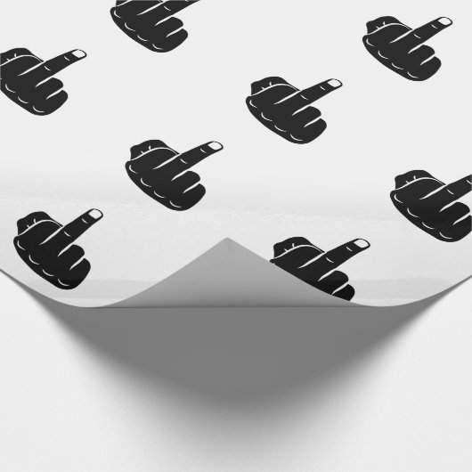 Devil Horns sign language pictogram for rock music Geschenkpapier (Ecke)