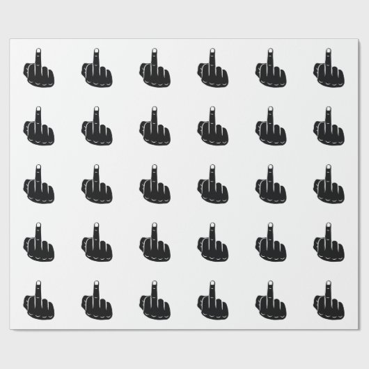 Devil Horns sign language pictogram for rock music Geschenkpapier (Flach)