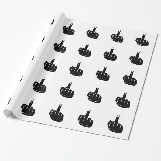 Devil Horns sign language pictogram for rock music Geschenkpapier (Ungerollt)