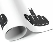 Devil Horns sign language pictogram for rock music Geschenkpapier (Rolleneckpunkt)