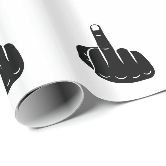 Devil Horns sign language pictogram for rock music Geschenkpapier (Rolleneckpunkt)