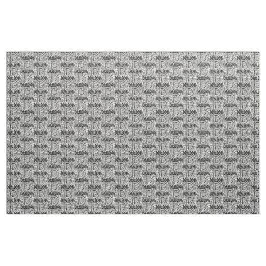 Devil Hunde graue Stoff schwarze Buchstaben DIESE (Fat Quarter (45,7 x 55,9 cm))