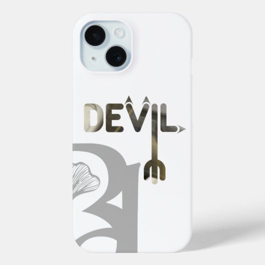 DEVIL iPhone Fälle Trend Abstrakt Schwarz-weiß Case-Mate iPhone Hülle (Rückseite)