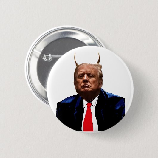 Devil J. Trump Button (Vorne & Hinten)