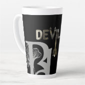 DEVIL Latte Tasse Abstrakte Innendekoration Schwar (Linke Ecke)