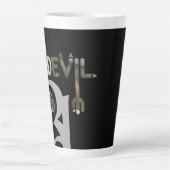 DEVIL Latte Tasse Abstrakte Innendekoration Schwar (Vorderseite)