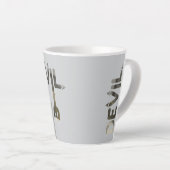 DEVIL Latte Tasse Abstrakte Innendekoration Schwar (Rechte Ecke)