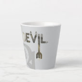 DEVIL Latte Tasse Abstrakte Innendekoration Schwar (Vorderseite)