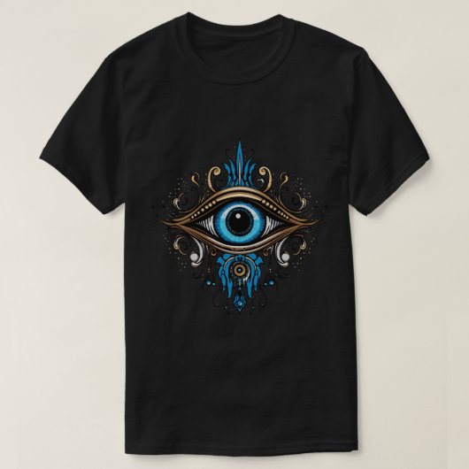Devil Lila Eye (Gold Edition) T-Shirt (Design vorne)