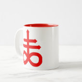 DEVIL-MARK ZWEIFARBIGE TASSE (Vorderseite Links)