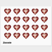 Devil Monkey Heart Stickers (Blatt)