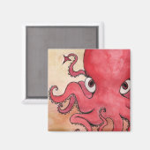 Devil Octopus Magnet (Vorderseite/Rückseite)