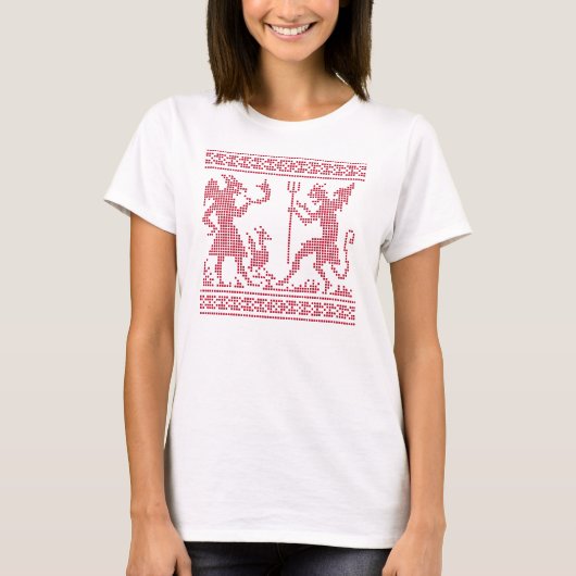 Devil Pattern T-Shirt (Vorderseite)