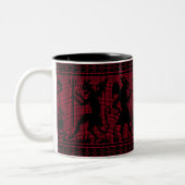 Devil Pattern Zweifarbige Tasse (Links)