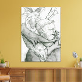 Devil Playing Man's Head als Saxophon, 1144 Leinwanddruck (Insitu (Wohnzimmer))