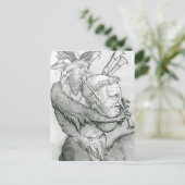 Devil Playing Man's Head als Saxophon, 1144 Postkarte (Stehend Vorderseite)
