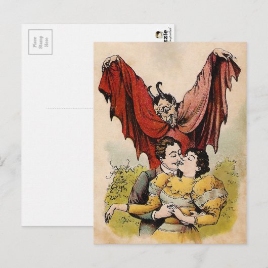 Devil Postcard Postkarte (Vorne/Hinten)