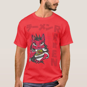 Devil Ramen Anime Noodles Kawaii Japanisches Sketc T-Shirt