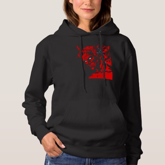 Devil Red Demon Belphegor Hoodie (Vorderseite)