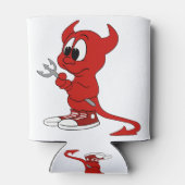 Devil Red Demon Cartoon Satan Evil Hell Heat Dosenkühler (Rückseite)