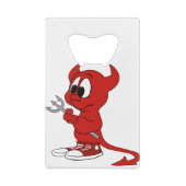 Devil Red Demon Cartoon Satan Evil Hell Heat Geldbeutel Flaschenöffner (Rückseite)