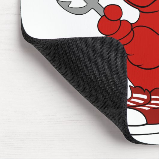Devil Red Demon Cartoon Satan Evil Hell Heat Mousepad (Ecke)