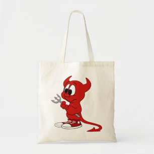 Devil Red Demon Cartoon Satan Evil Hell Heat Tragetasche