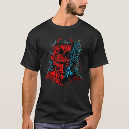 Devil Red Hell Demon Asmodeus T-Shirt (Vorderseite)