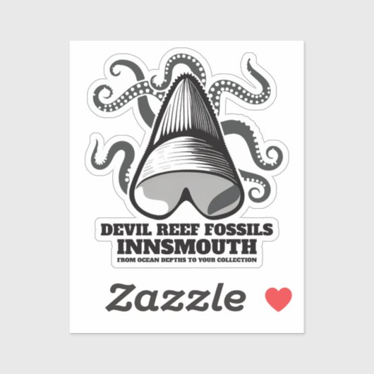 Devil Reef Shark Teeth Trader Innsmouth Aufkleber (Blatt)