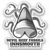 Devil Reef Shark Teeth Trader Innsmouth Aufkleber (Vorderseite)