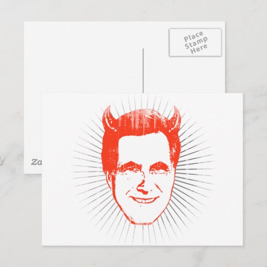 DEVIL ROMNEY BURST.png Postkarte (Vorne/Hinten)