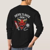 Devil’s Dice Den RPG Gamer T‑Shirt – Red Demon Hea T-Shirt (Rückseite)