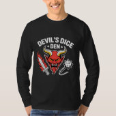 Devil’s Dice Den RPG Gamer T‑Shirt – Red Demon Hea T-Shirt (Vorderseite)