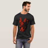 Devil Satan Demon Kitten Pentagram Katzen T-Shirt (Vorne ganz)
