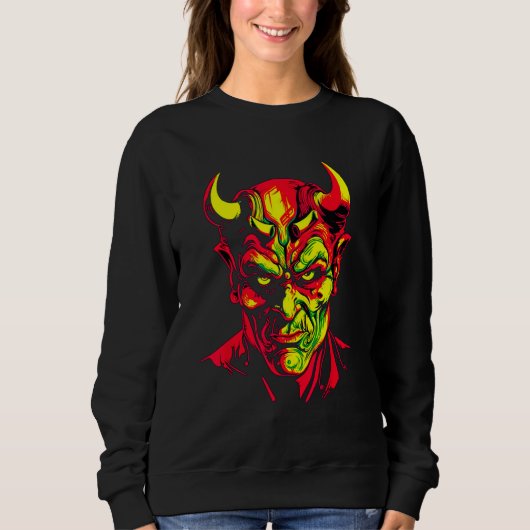 Devil Satanist Demon Hell Satan Sweatshirt (Vorderseite)