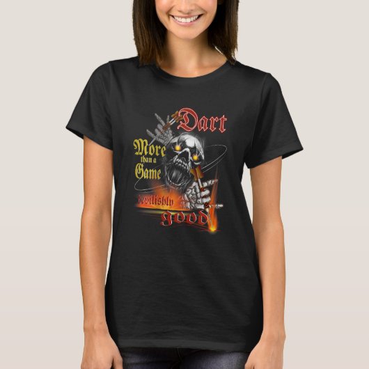 Devil skeleton design darts a devil good game dart T-Shirt (Vorderseite)